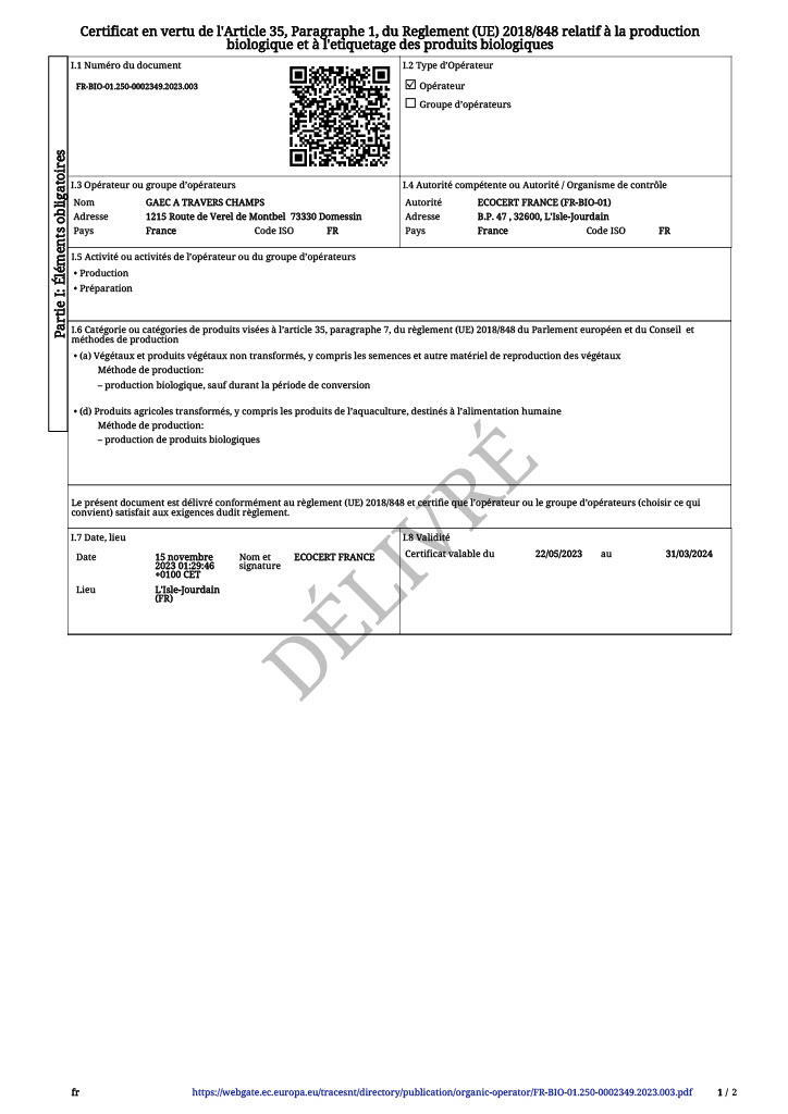 Certifications et analyses de laboratoire garantissant la qualit&eacute; et la conformit&eacute; du CBD Trikome, issu d&rsquo;une production locale en Savoie.